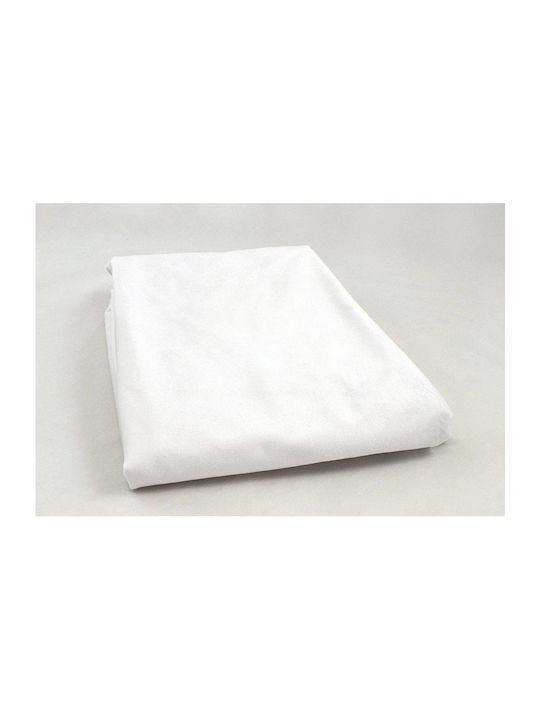 LiebeQueen Плат за Декорация Велур 150x300бр Бял