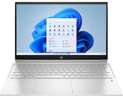 HP Pavilion 15-eg3004nv 15.6" IPS FHD (i5-1335U/8GB/512GB SSD/W11 Acasă) Argint natural (Tastatură GR)