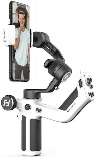 FeiyuTech Scorp Mini P Gimbal за мобилни телефони с 3-осов стабилизатор и 11 часа работа Бял