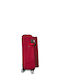 Medium Nylon Suitcase Crete Red