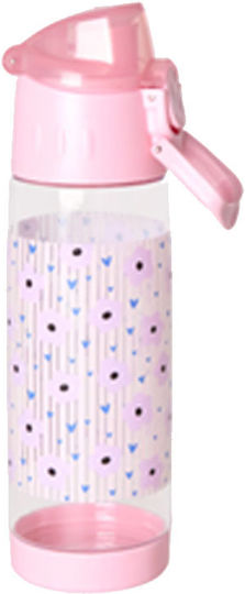 Rice Flasche Wasser Glas mit Schraubverschluss Rosa 500ml Rice Flasche Wasser Glas mit Schraubverschluss Rosa 500ml