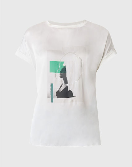 T-shirt Donna Mexx, Maniche Corte, Girocollo A Coste, In Viscosa Ed Elastan, Nera - 2