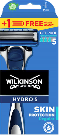 Wilkinson Sword Ξυραφάκι με Ανταλλακτική Κεφαλή 5 Λεπίδων & Λιπαντική Ταινία