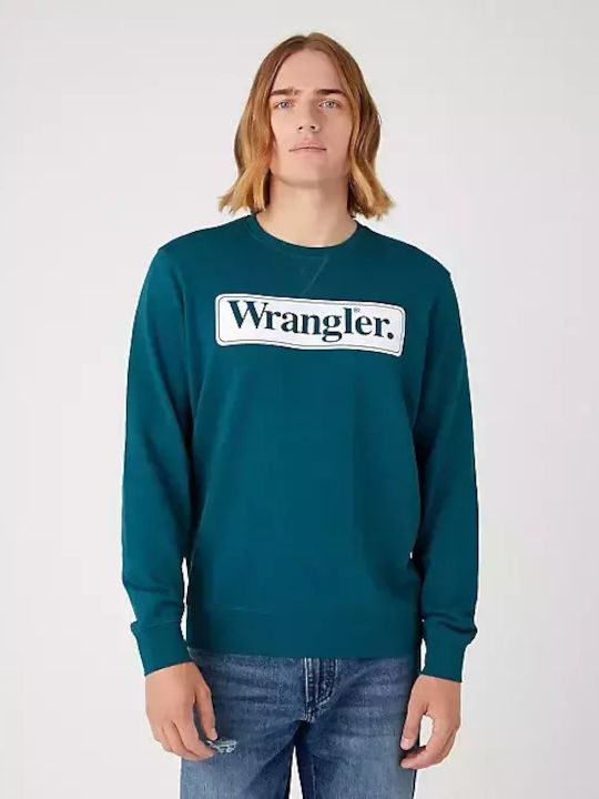 Wrangler Herren Sweatshirt Hellblau