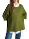 Attrattivo Women's Blouse Long Sleeve Green