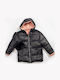Kids' Casual Jacket Long with Hood Black
