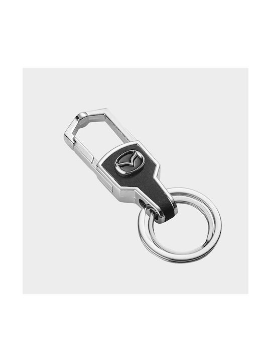 Nissan Keychain for Photography Leather Silver