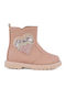 Anatomical Leather Kids Boots with Zipper Pink