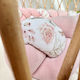 Sparrow Velvet Crib Bumpers Braided Inside Powder Pink 10x400cm