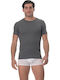 Men's Undershirt Short-sleeved in Gray Color