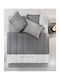 Guy Laroche Duvet Cover Cotton Queen 225x245 Symbol Grey