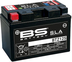 BS Motorradbatterie YTZ12-S 300A mit Kapazität 11.6Ah
