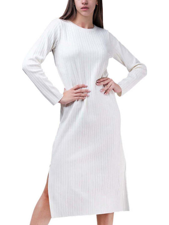 Midi Dress for Wedding and Christening Beige