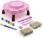Zita Toys Τροχός Αγγειοπλαστικής με Πηλό & Χρώματα Clay Set Pink
