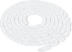 Qoltec Cable Spiral 10m White