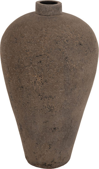 Freebox Decorative Floor Vase Ceramic Orange Dimensions 73x130cm