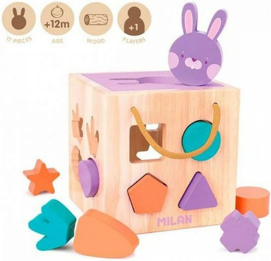 Milan Activity Cube made of Wood for 12++ Months