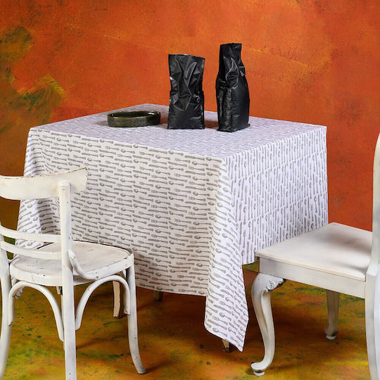 Melinen Față de masă Din Bumbac Edmonde Alb 140x180cm