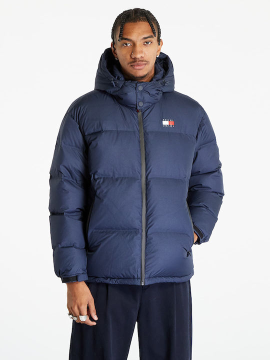 Tommy Hilfiger Geacă pentru bărbați Puffer Albastru marin