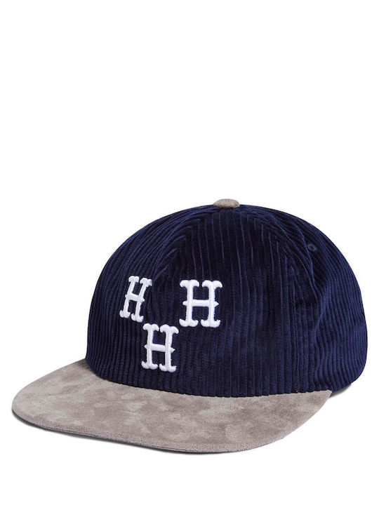 HUF Hat Trick Jockey mit geradem Schirm Blau
