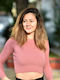 Women's Blouse Long Sleeve Pink