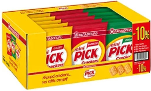 Papadopoulou Crackers Mini Pick 18x70gr