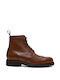 Perlamoda Men's Leather Boots Tabac Brown