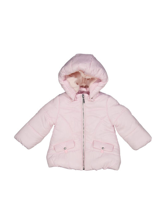 Birba Trybeyond Kids Casual Jacket with Lining & Hood Pink