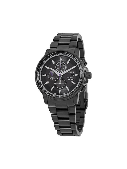 Citizen Marvel Watch Chronograph Battery with Black Metal Bracelet