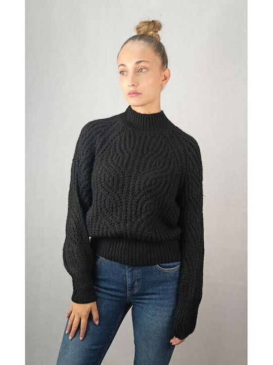 Only Damen Langarm Pullover Schwarz