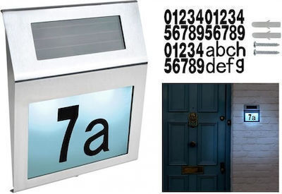 Wall Mounted Solar Light House Number with Photocell