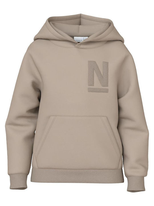 Name It Kinder Sweatshirt mit Kapuze Ecru