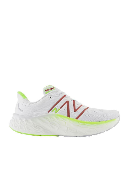 New Balance Fresh Foam More V4 Ανδρικά Αθλητικά Παπούτσια Running Λευκά