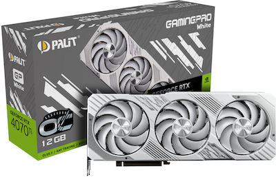 Palit GeForce RTX 4070 12GB GDDR6X GamingPro OC alb Placă Grafică