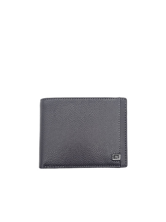 Guy Laroche Men's Leather Wallet with RFID Gray