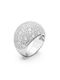 Swarovski Luna Women's Ring with Stones Made of Silver