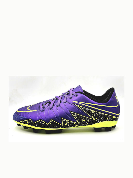 Nike Παιδικά Ποδοσφαιρικά Παπούτσια Hypervenom Phelon Ii με Τάπες Μωβ