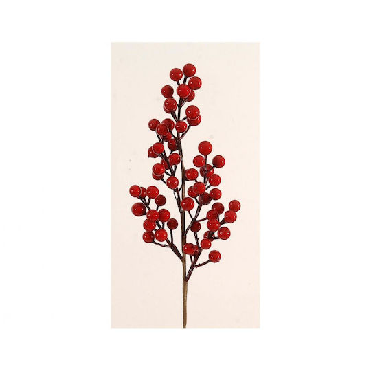 Atmosphera Christmas Decorative Branch Length 55cm Berries Red