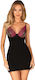 Obsessive Rosenty Σετ Sexy Babydoll Μαύρο