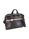 Y Not? Men's Briefcase Brown