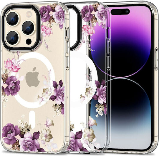 Tech-Protect Spring Floral Umschlag Rückseite Kunststoff Mehrfarbig (iPhone 15 Pro)