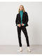 Passager Damen Mittellang Blazer Schwarz