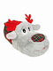 Winterliche Herrenhausschuhe mit Tiermotiven Gray