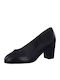 Anatomic Synthetic Leather Black Heels