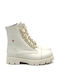 Robinson Leather Women's Ankle Boots White