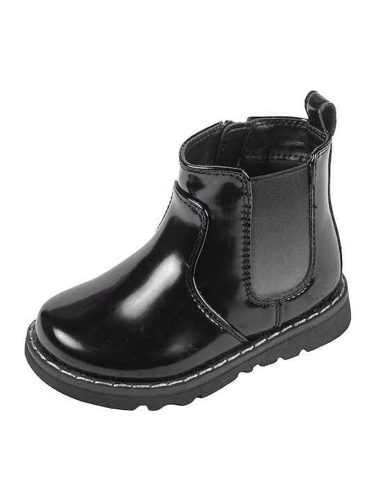Chicco Farras Ghete Copii din Lac cu Fermuar Negre