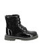 Mod8 Kids Leather Boots with Zipper Black