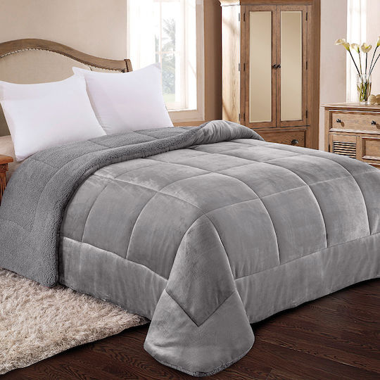 Adam Home Κουβερτοπάπλωμα Υπέρδιπλο 240x260εκ. 805 Grey (805) 740 GSM