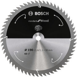 Bosch Δίσκος Κοπής Ξύλου 190mm