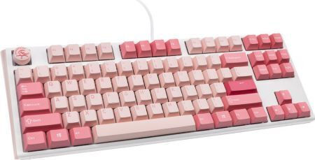 Ducky Wired One 3 Gossamer Gaming Μηχανικό Πληκτρολόγιο Tenkeyless με Cherry MX Red διακόπτες και Φωτιζόμενα πλήκτρα (Αγγλικό US) Λευκό